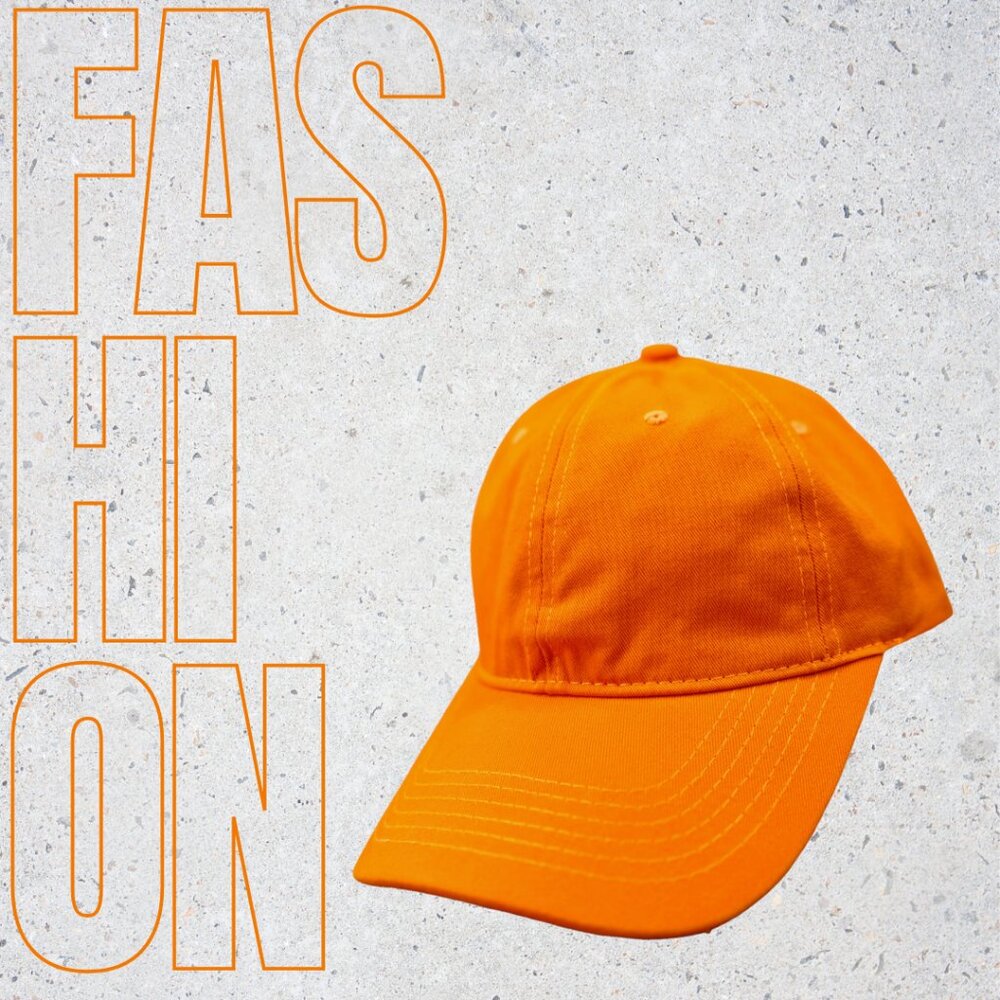 Unisex caps -Orange